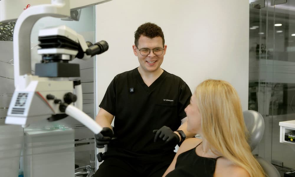 A patient asking their Dentist at OptiSmile (1)